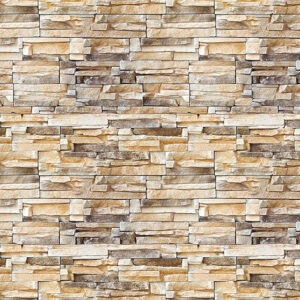 Stone wall brick texture. Seamless pattern. Background of the Sandstone facade.