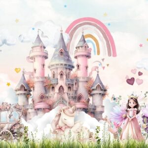 Princess,Wallpaper,,Magical,Space,For,Your,Children,,Watercolor,Illustration,-