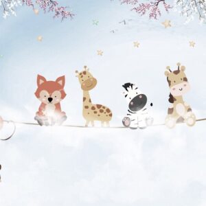 Wallpaper,Design,For,Nursery,Decoration,-,3d,Illustration