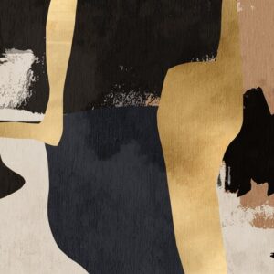 Golden,Abstract,Wall,Art,Background.,Wall,Decoration,Design,With,Paint,